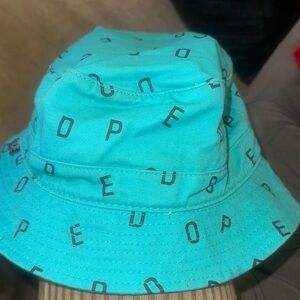 DOPE Aqua Bucket Hat with Lettering